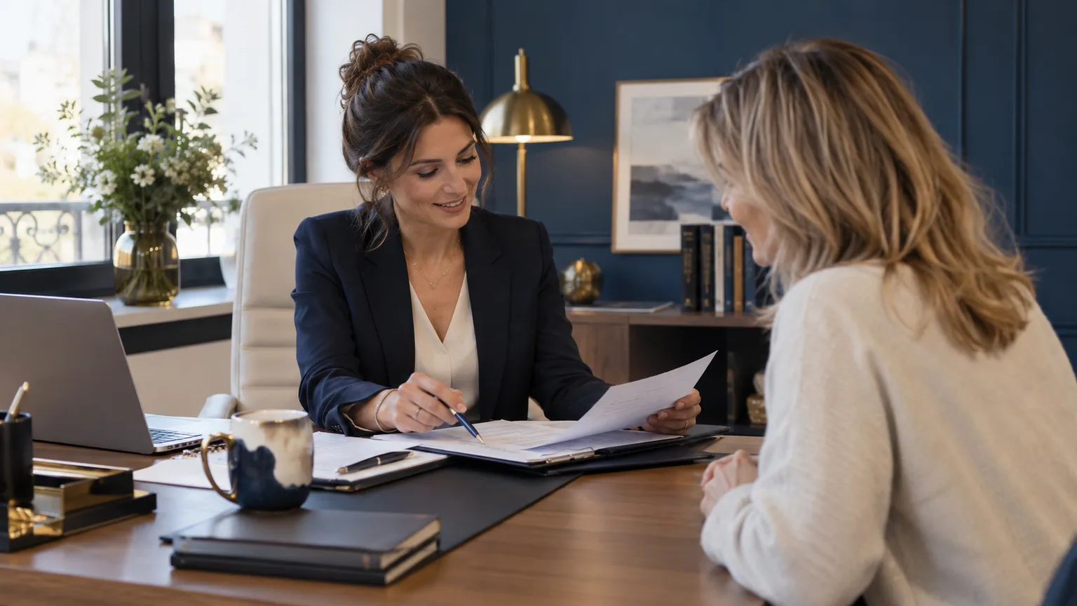 Une professionnelle indépendante prépare un rendez-vous de travail