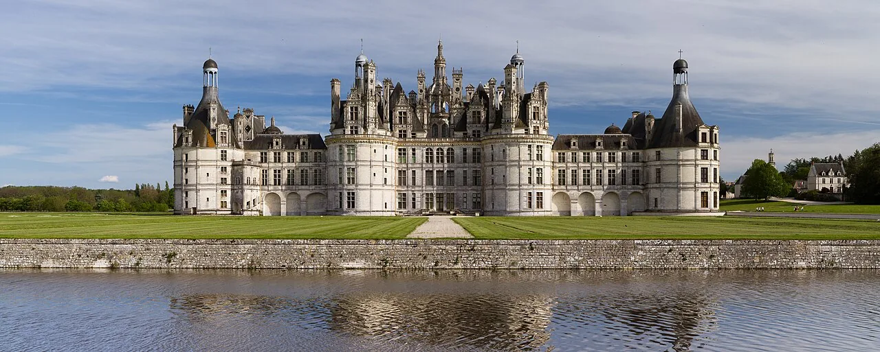 La façade nord-ouest du château de Chambord