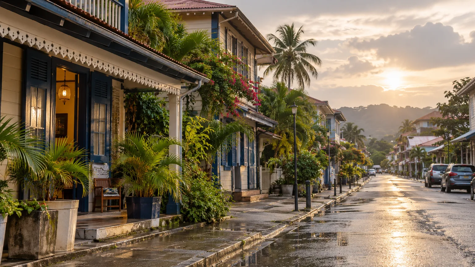 Illustration photographique IA d’un paysage inspiré de la région Guyane