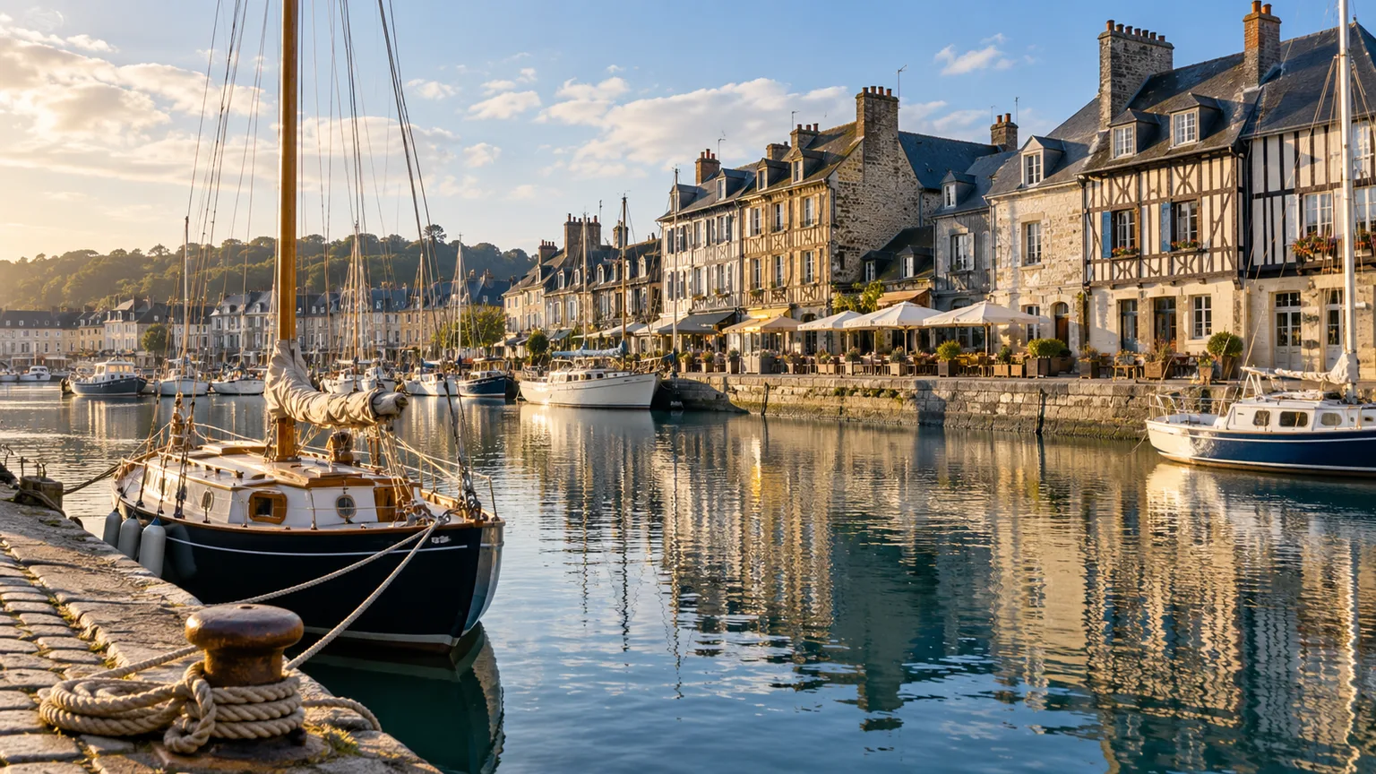 Illustration photographique IA d’un paysage inspiré de la région Normandie