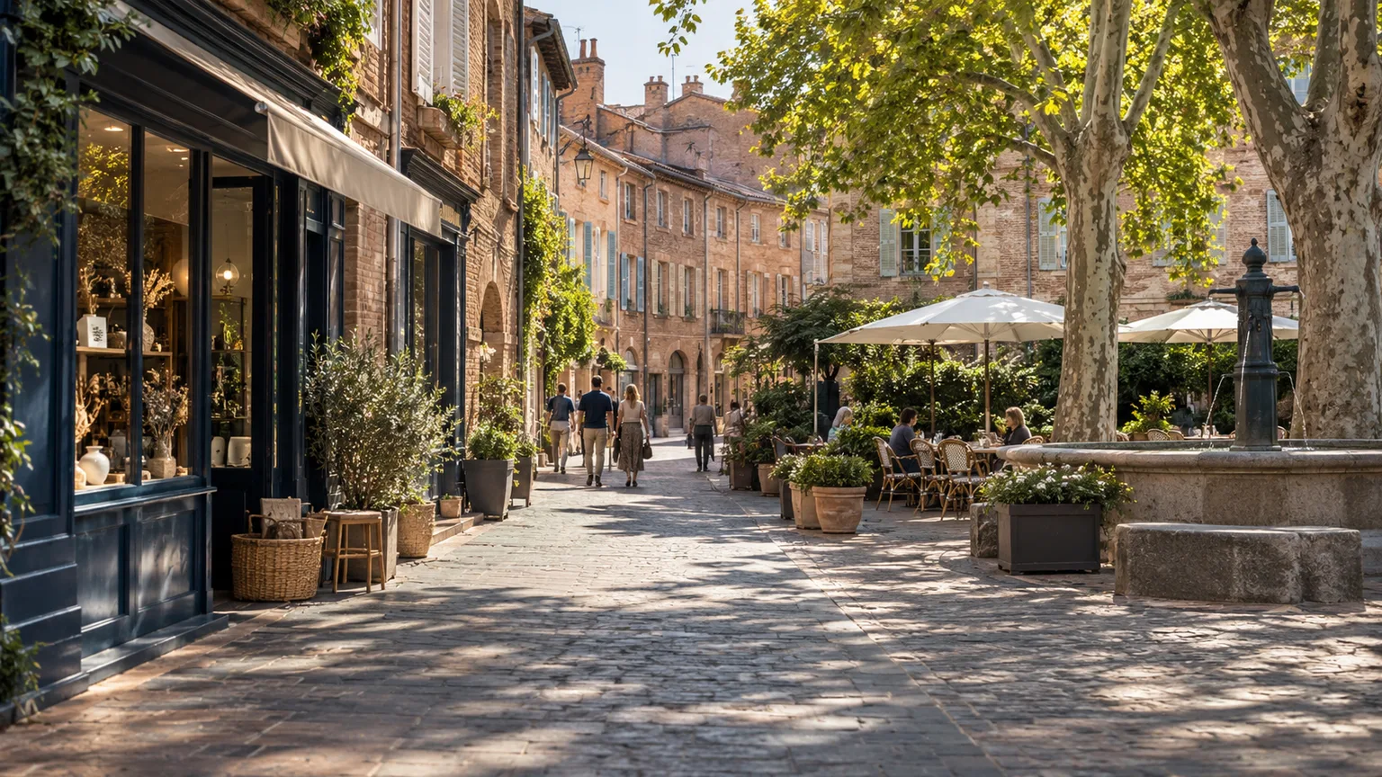 Illustration photographique IA d’un paysage inspiré de la région Occitanie