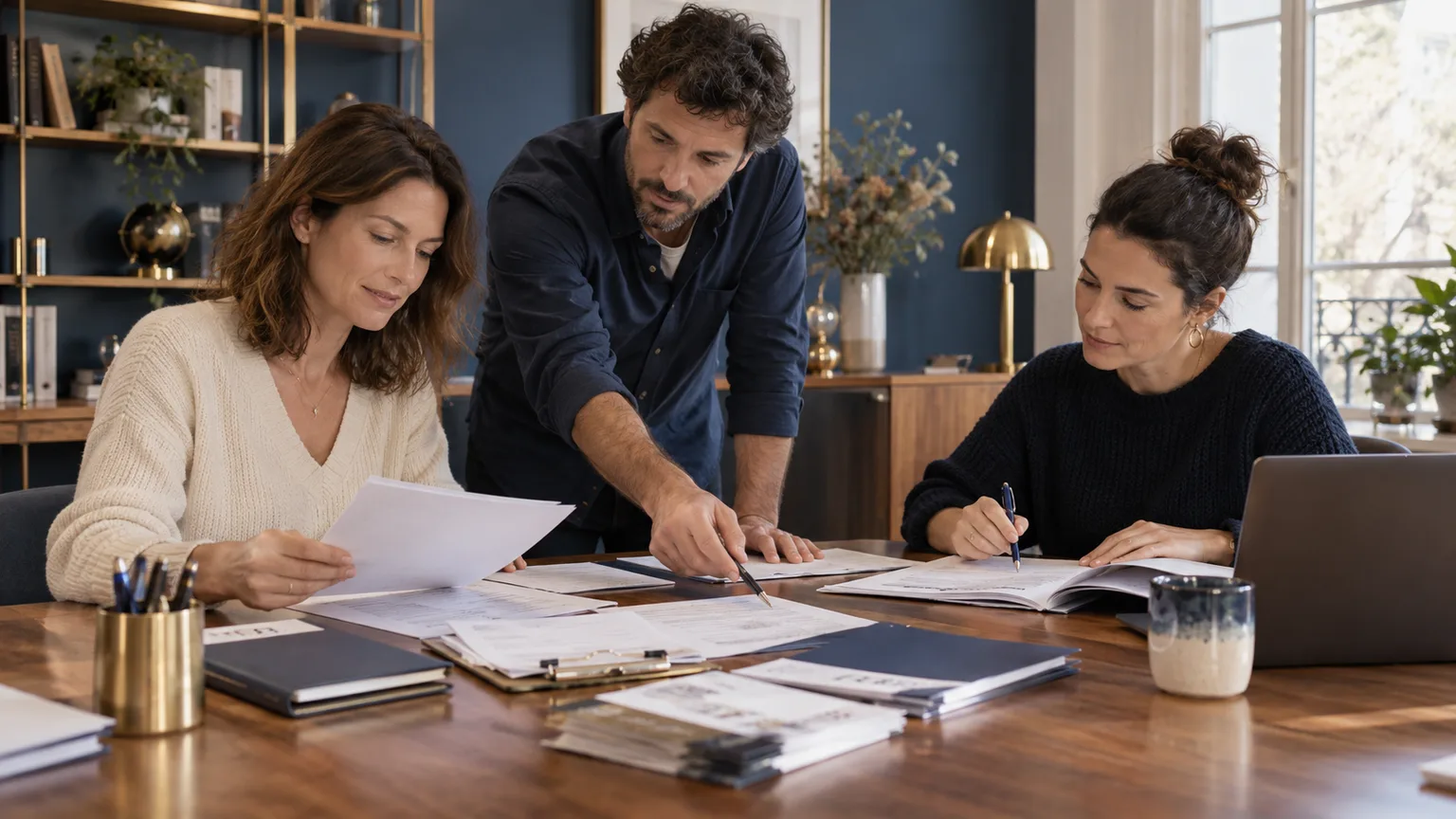 Une équipe associative prépare un programme et ses inscriptions